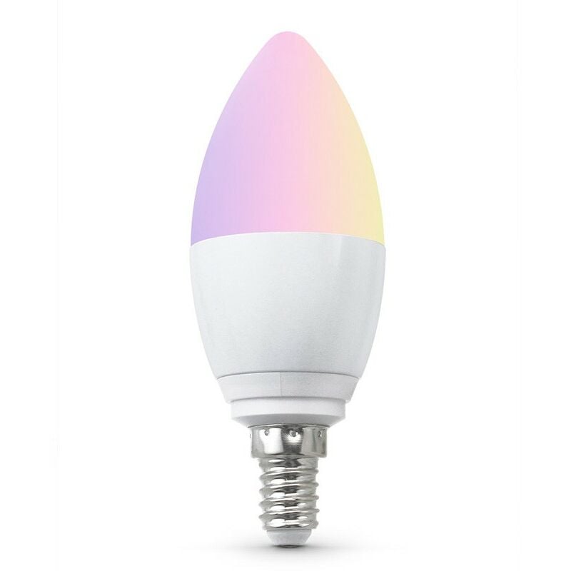 foto del prodotto smart lampadina led wifi rgbcw a lume di candela tuya