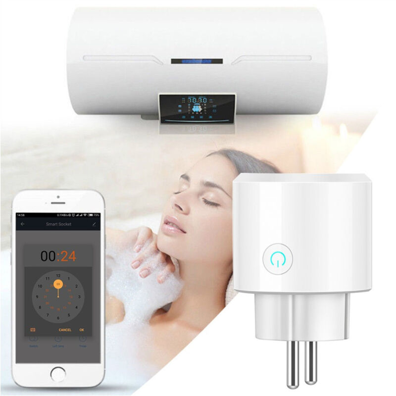 foto del prodotto smart plug presa corrente wifi timer elettrodomestici domotica per ios e android trade shop traesio