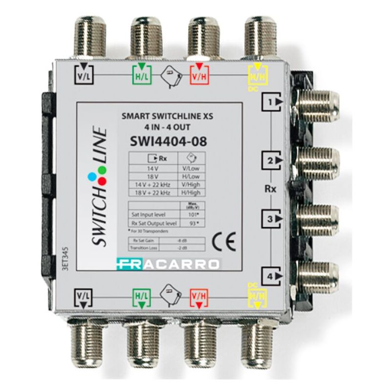 foto del prodotto smart swline xs 4 ingressi e 4 uscite 8db 271082 fracarro