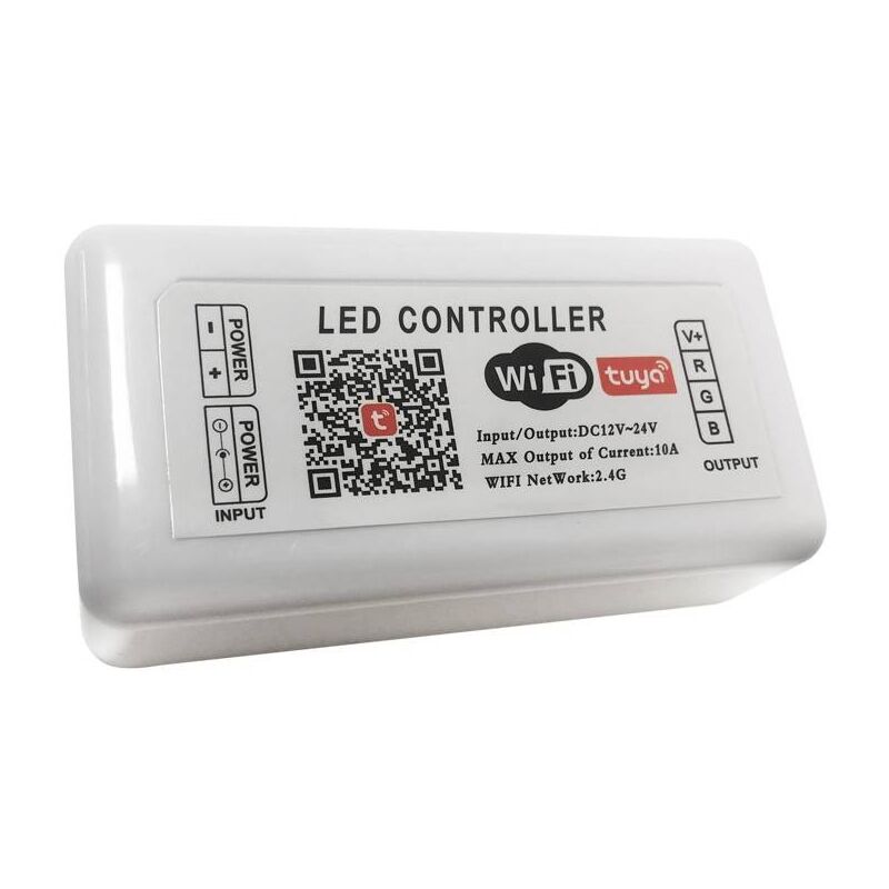 foto del prodotto smart wifi rgb 12 24v 3 canali controller led smart wifi rgb