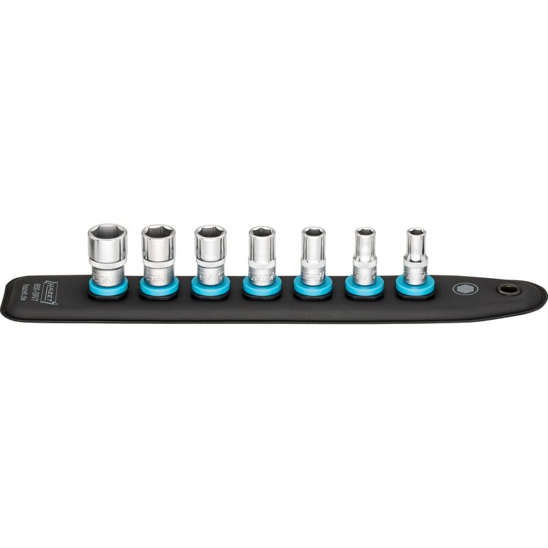 foto del prodotto smartrail con 7 slot 850 sr 7 attacco quadro, cavo, 1 4 di pollice 6,3 mm profilo trazione esagono esterno 7 pezzi 5,5 6 7 8 10 