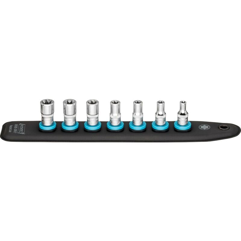foto del prodotto smartrail con 7 slot 850e sr 7 attacco quadro, cavo, 1 4 di pollice 6,3 mm profilo esterno torx 7 pezzi e5 e6 e7 e8 e10 e11 e12