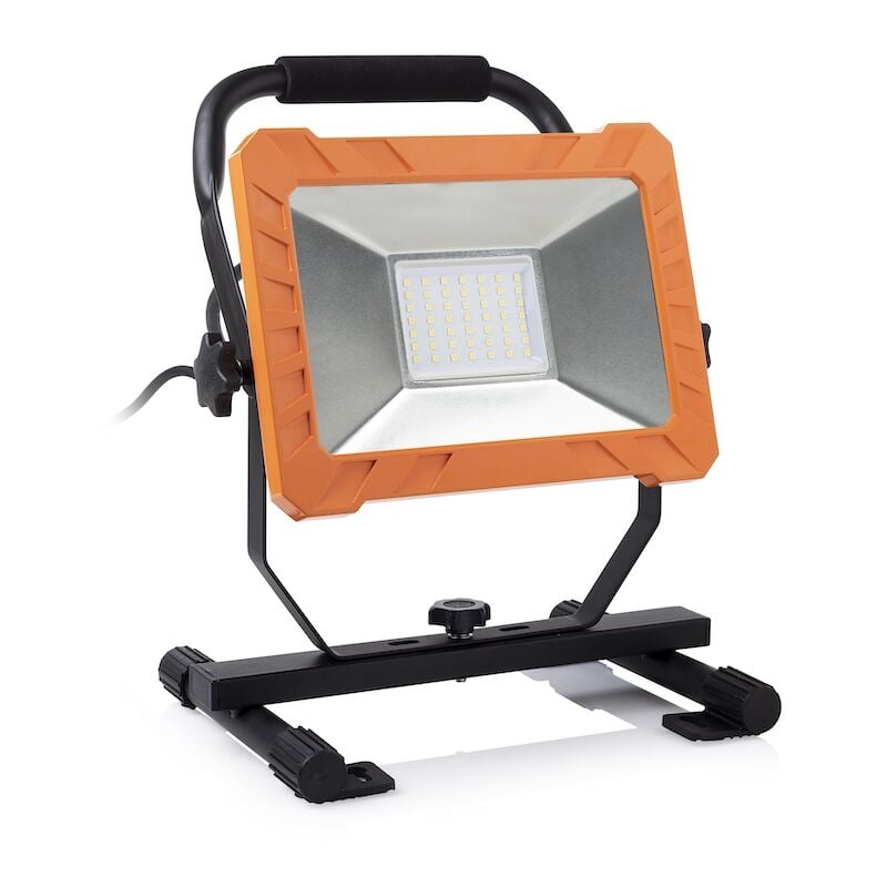 foto del prodotto smartwares faretto da cantiere a led illuminazione da esterno bianco naturale 50 w 4000lm