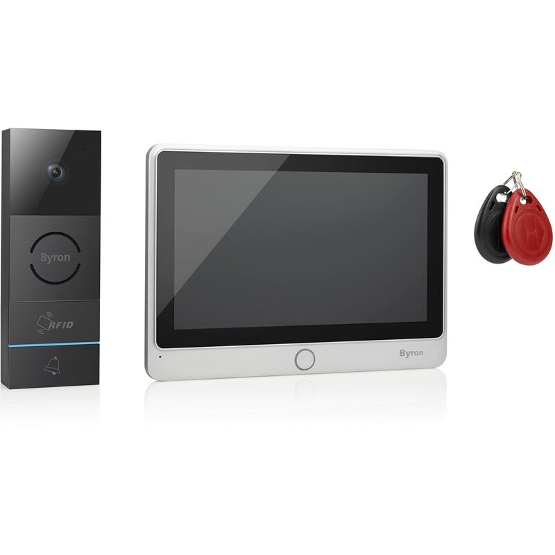 foto del prodotto smartwares videocitofono rfid con touchscreen hd da 7 dic 24112, funzione registrazione video e visione notturna