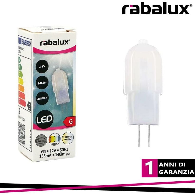foto del prodotto smd led,g4, 2w, 140lm, 4000k - luce naturale