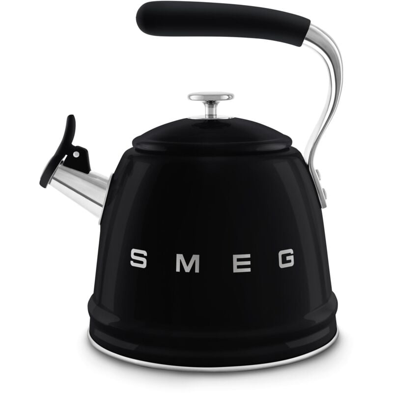 foto del prodotto smeg bollitore con fischio 50 s style nero