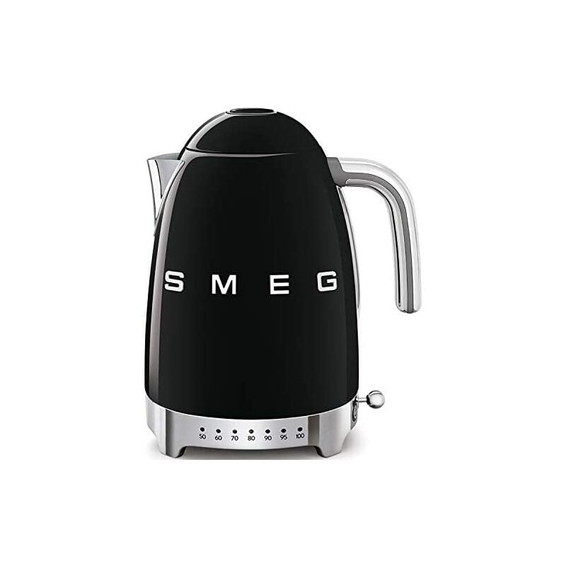 foto del prodotto smeg bollitore elettrico, bollitore klf04bleu, 2400 w, 1,7 litri, plastica, acciaio inox, nero