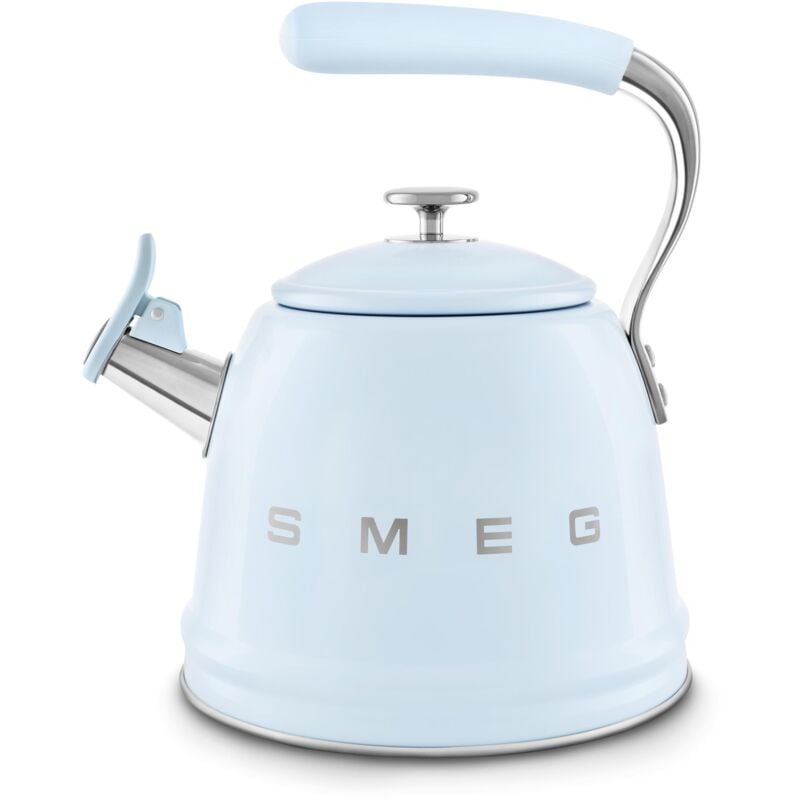 foto del prodotto smeg bollotore con fischio 50 s style azzurro