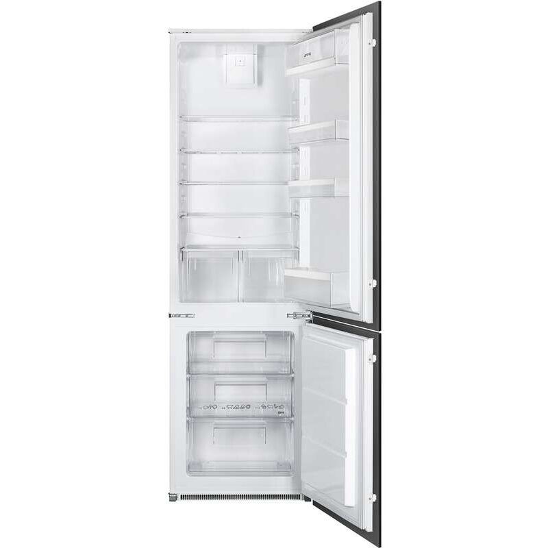 foto del prodotto smeg c41721e frigorifero con congelatore da incasso 269 l e bianco