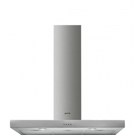 foto del prodotto smeg cappa aspirante a muro 90cm 175w c luce led inox kate900ex