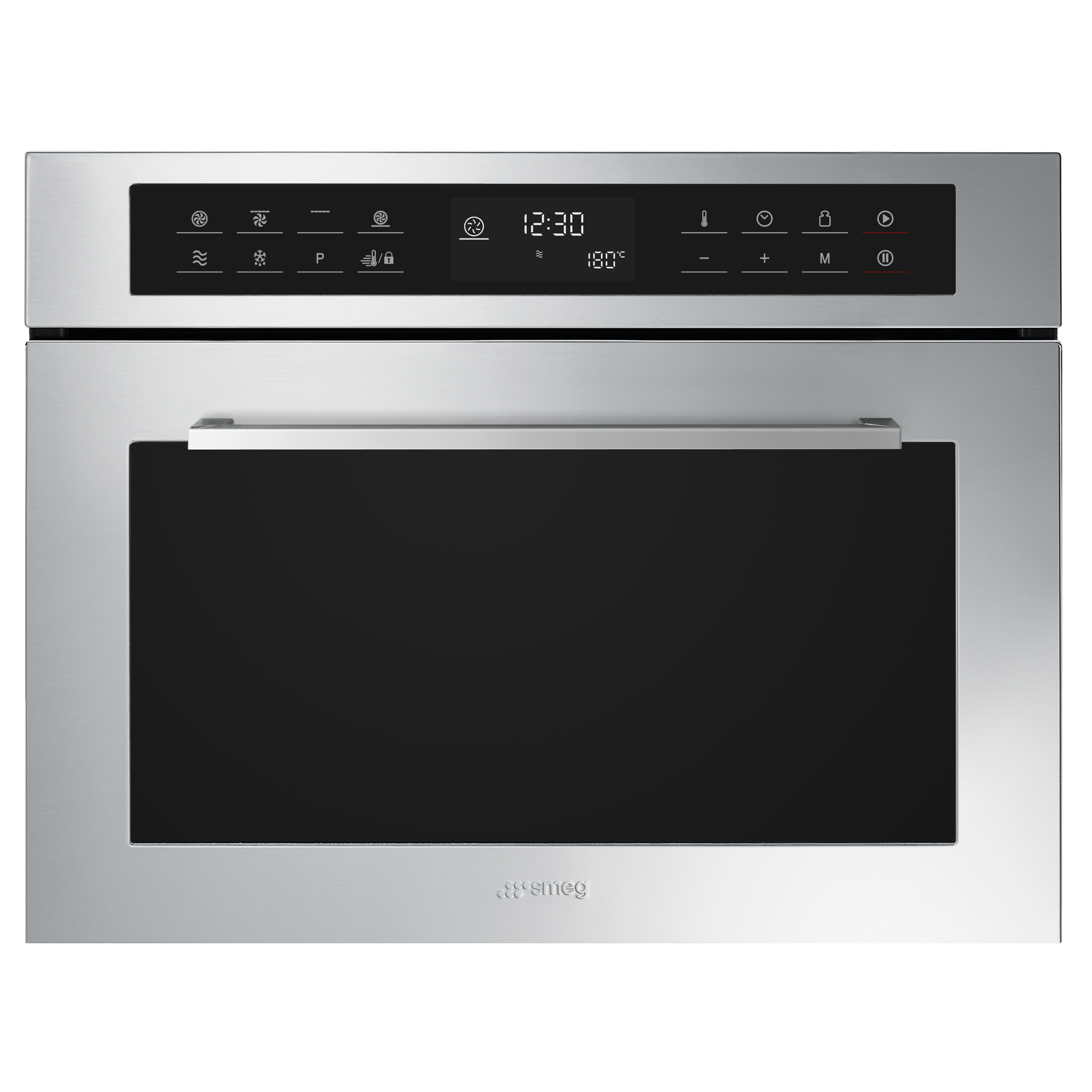 foto del prodotto smeg forno microonde incasso combinato 45cm 32lt grill inox sf4400mcx1