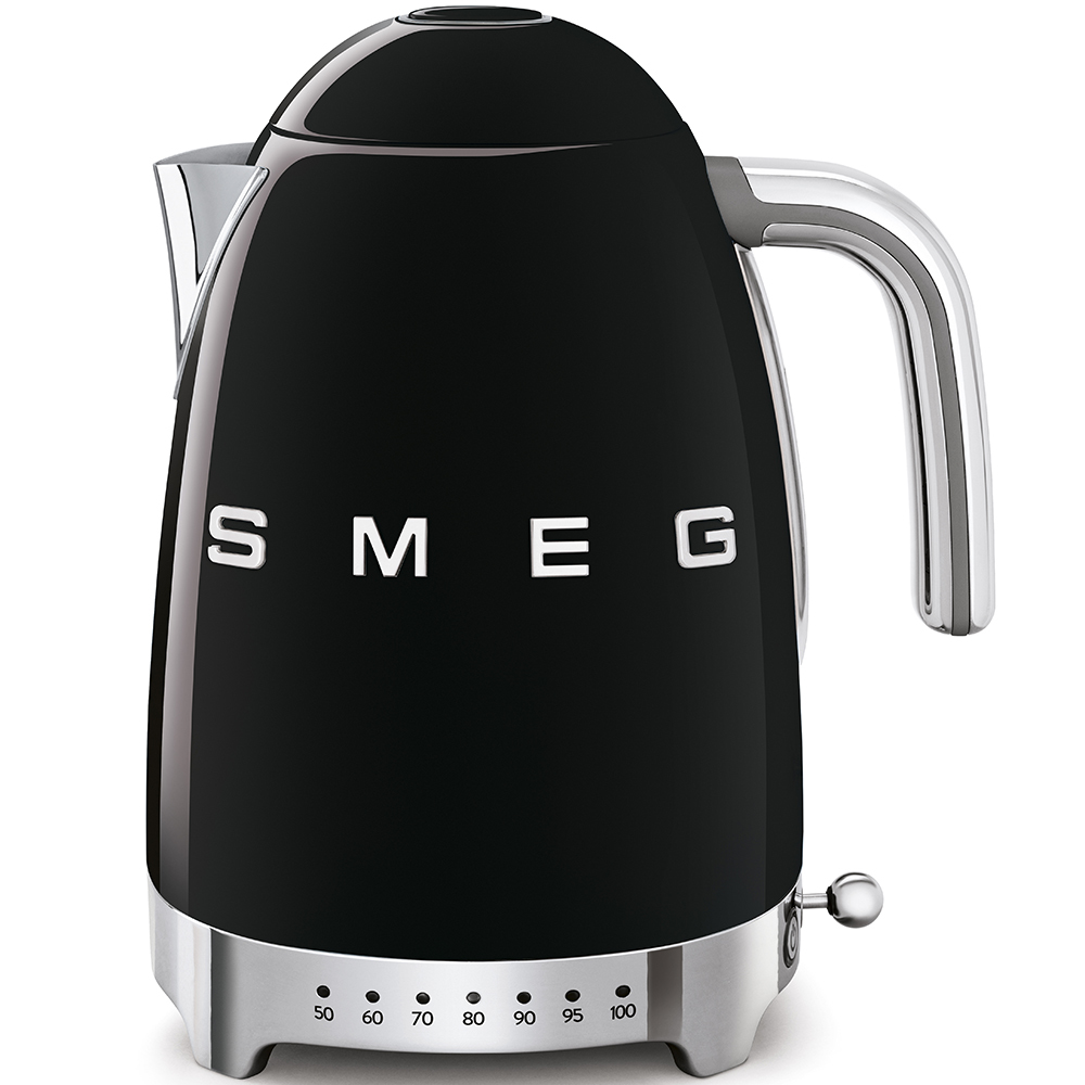 foto del prodotto smeg kettle 50 style black klf04bleu