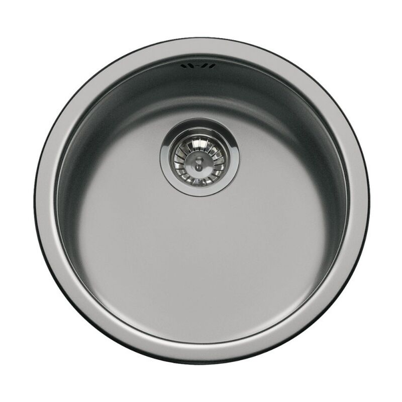foto del prodotto smeg lavello incasso monovasca rotondo acciaio nero 43.7x43.7 10i3pn