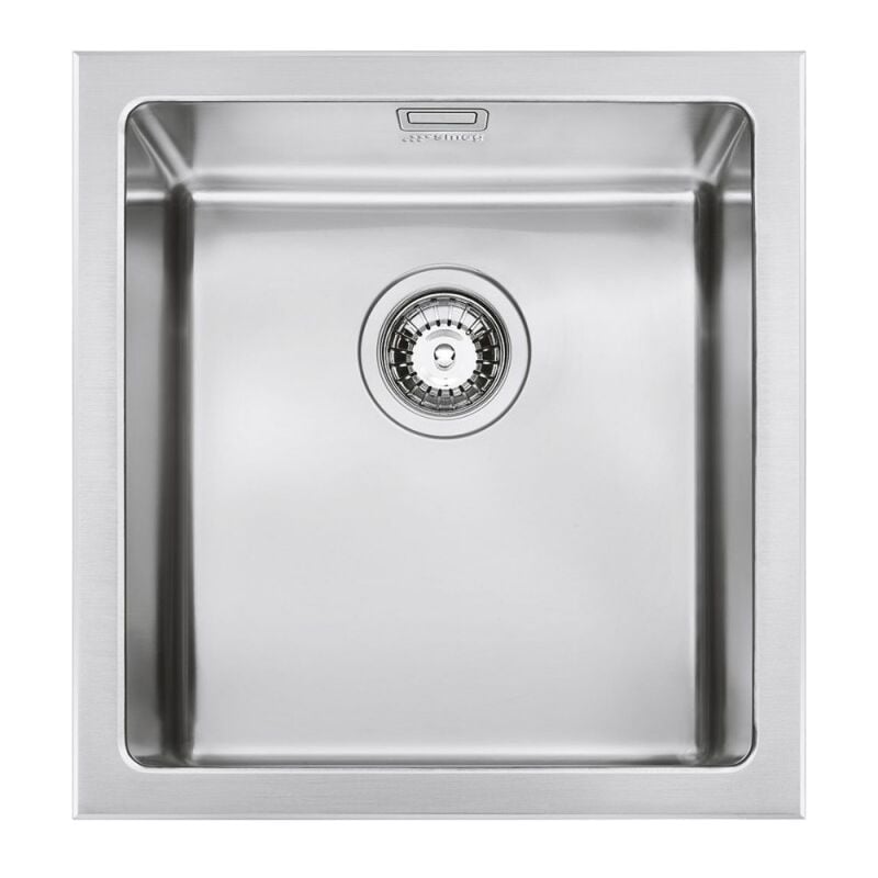 foto del prodotto smeg - lavello incasso monovasca semifilo 40x46 cm inox spazzolato vqr40