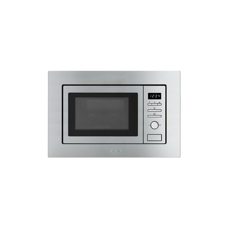 foto del prodotto smeg microonde con grill fmi017x capacità 20l potenza 800w acciaio inox