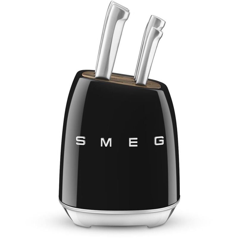 foto del prodotto smeg set 6 coltelli con ceppo 50 s style nero