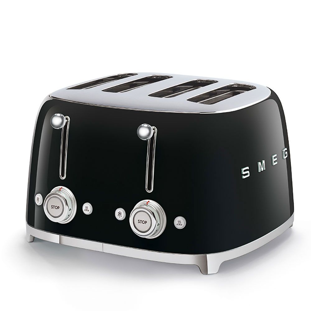 foto del prodotto smeg toaster 4x4 50 style black tsf03bleu - 8017709263362