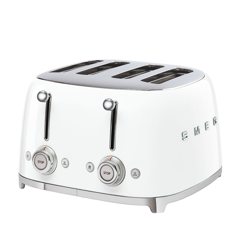 foto del prodotto smeg toaster 4x4 50 style white tsf03wheu