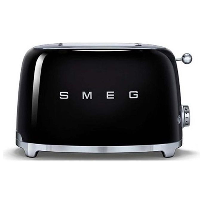 foto del prodotto smeg tsf01bleu estetica 50's style tostapane 2 fette 6 livelli di doratura nero