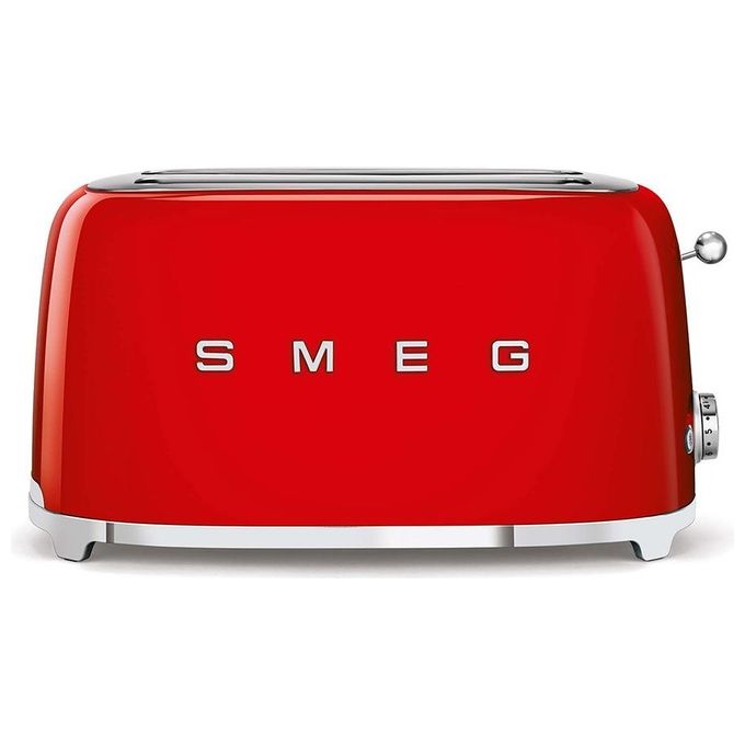 foto del prodotto smeg tsf02rdeu estetica 50's style tostapane 4 fette 6 livelli di doratura rosso