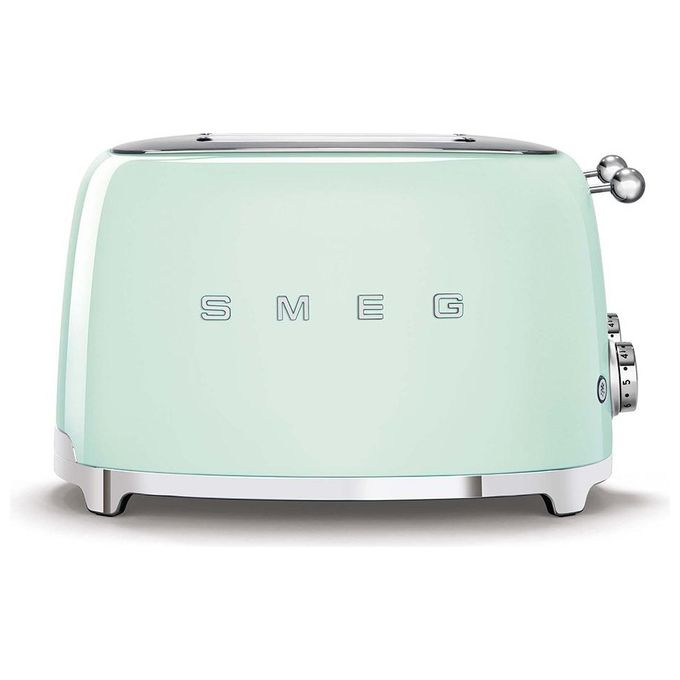 foto del prodotto smeg tsf03pgeu estetica 50's style tostapane 4 fette 6 livelli di doratura verde pastello