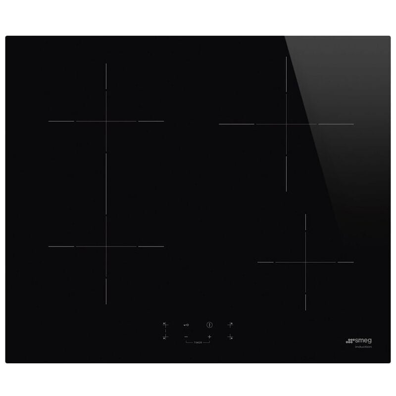 foto del prodotto smeg universal si1b2642d piano cottura nero da incasso 60 cm piano cottura a induzione 4 fornello i 