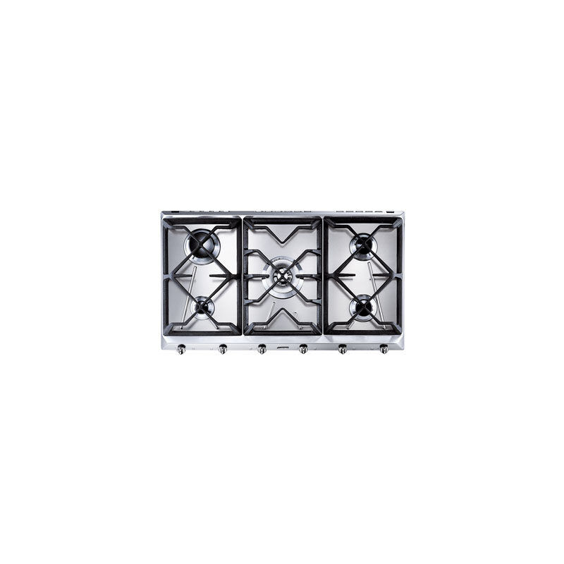 foto del prodotto smeg universal srv596gh5 piano cottura acciaio inossidabile da incasso gas 5 fornello(i)