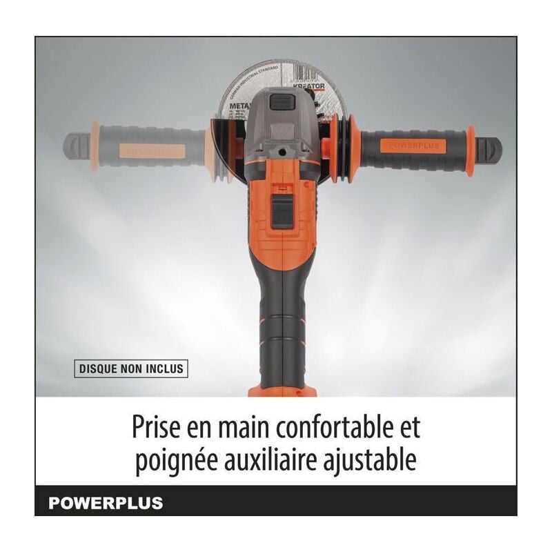 foto del prodotto smerigliatrice 125mm a batteria dual power