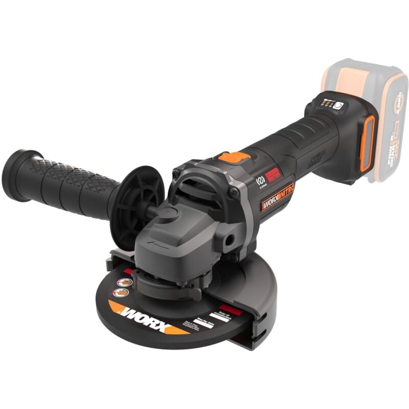 foto del prodotto smerigliatrice a batteria 20 v max. wx814.9 worx 125 mm senza batteria o caricatore