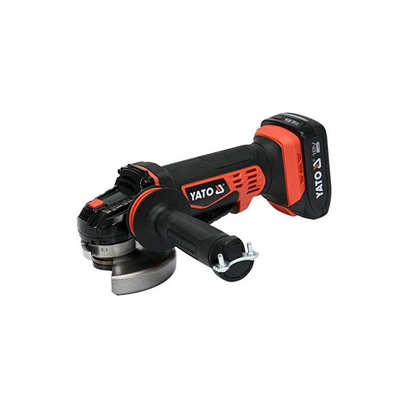 foto del prodotto smerigliatrice angolare 18v 125mm kit con caricabatteria 2.0ah 60min yt-82826 yato