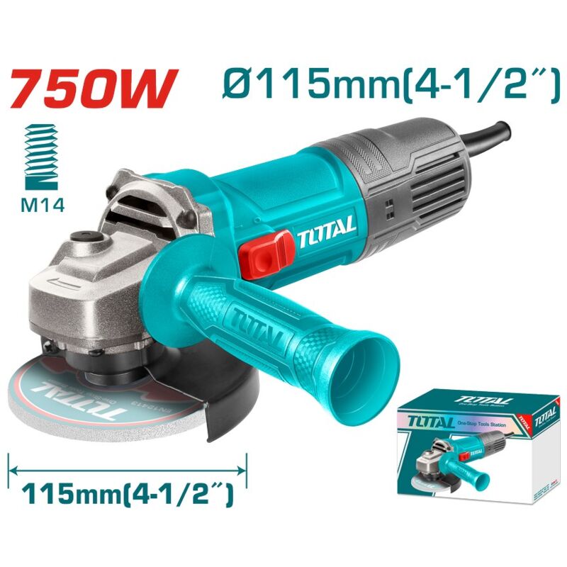 foto del prodotto smerigliatrice angolare 750w con disco da 115mm