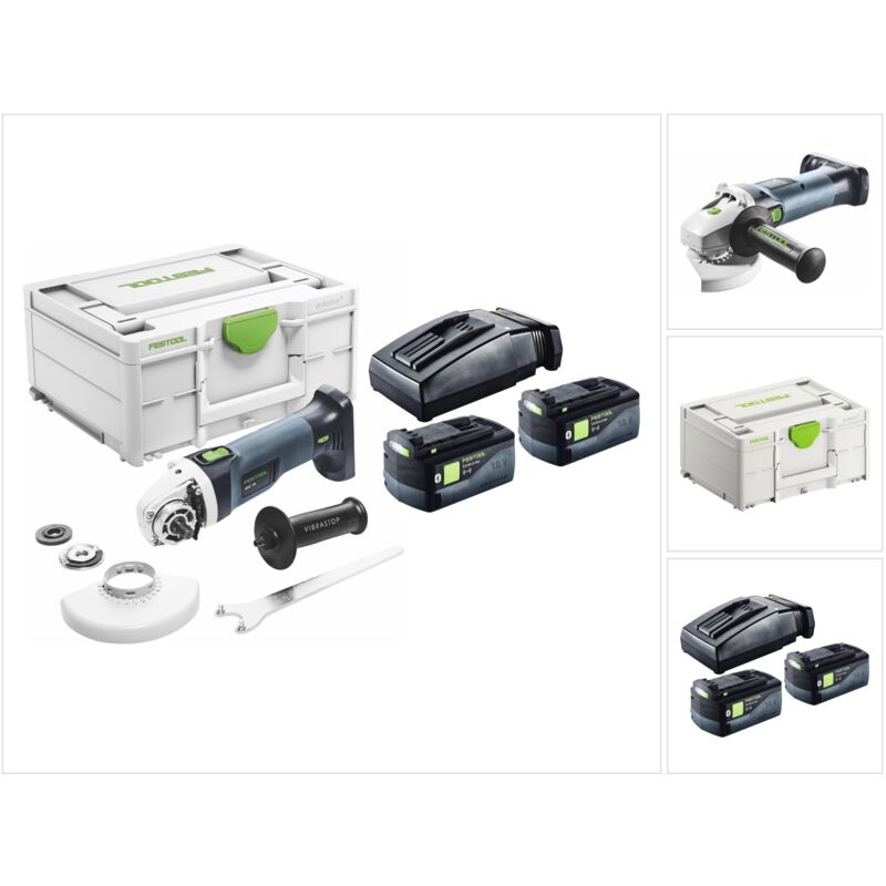 foto del prodotto smerigliatrice angolare a batteria agc 18 125 5,0 ebi plus 577700 festool