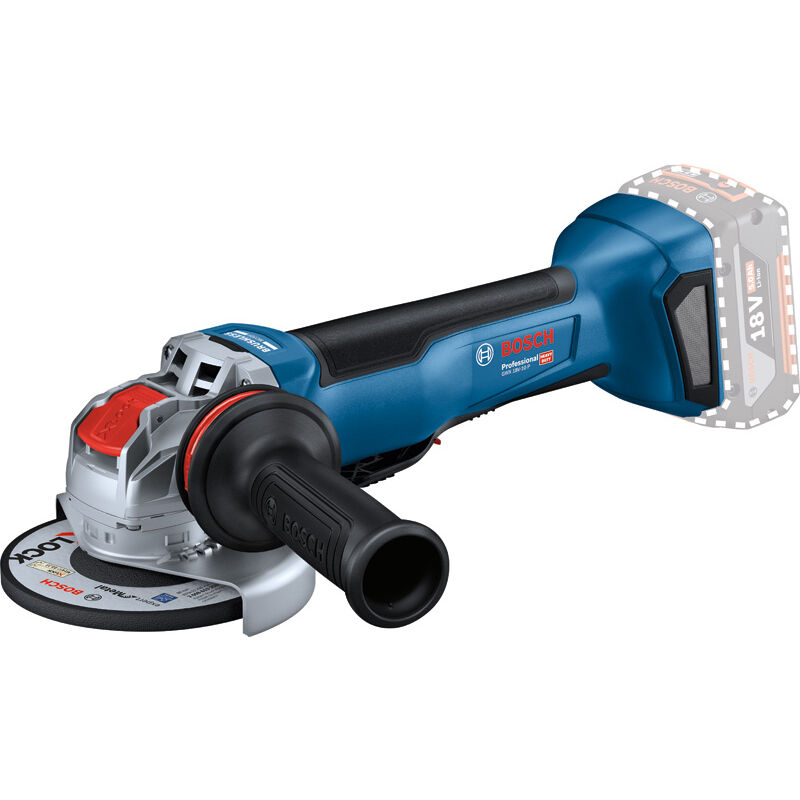 foto del prodotto smerigliatrice angolare a batteria bosch gwx 18v 10 con x lock senza batteria senza caricabatterie in scatola