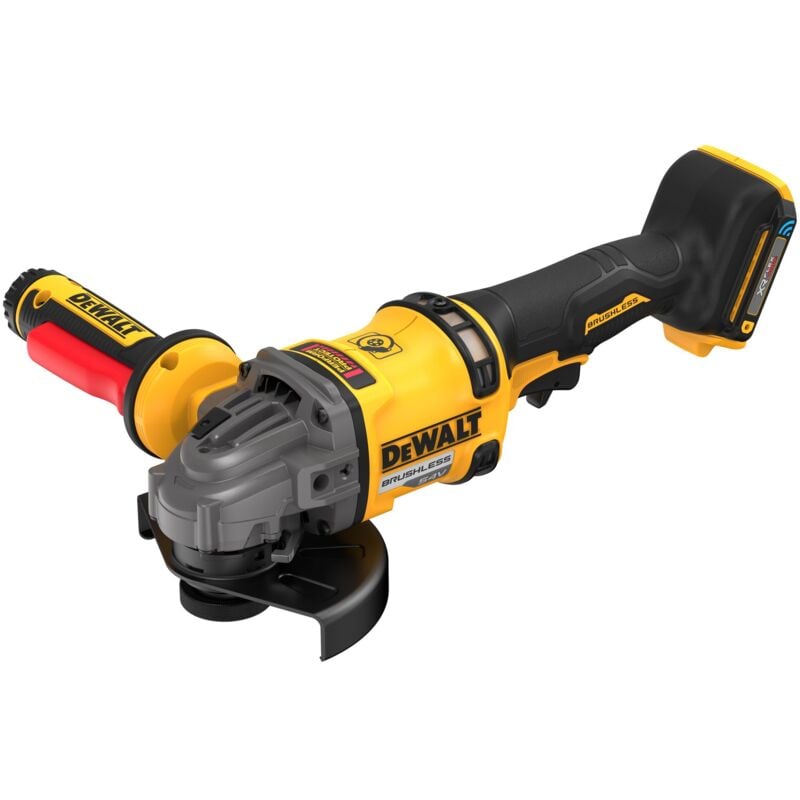 foto del prodotto smerigliatrice angolare a batteria dewalt dual switch dcg418shdn, 54v senza batteria e caricabatterie