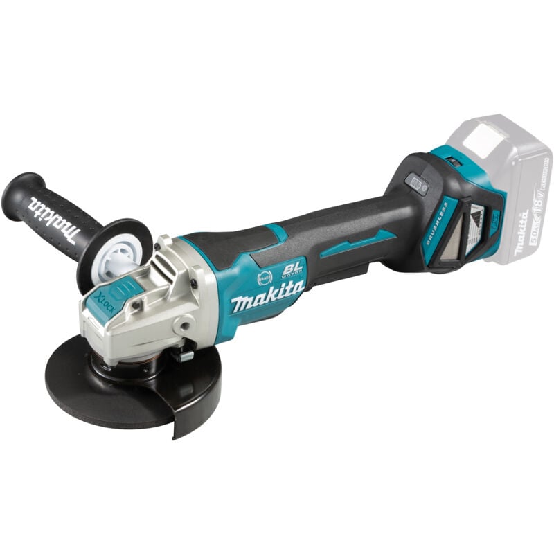 foto del prodotto smerigliatrice angolare a batteria makita dga519z 125mm 18v solo senza batteria senza caricabatterie in scatola