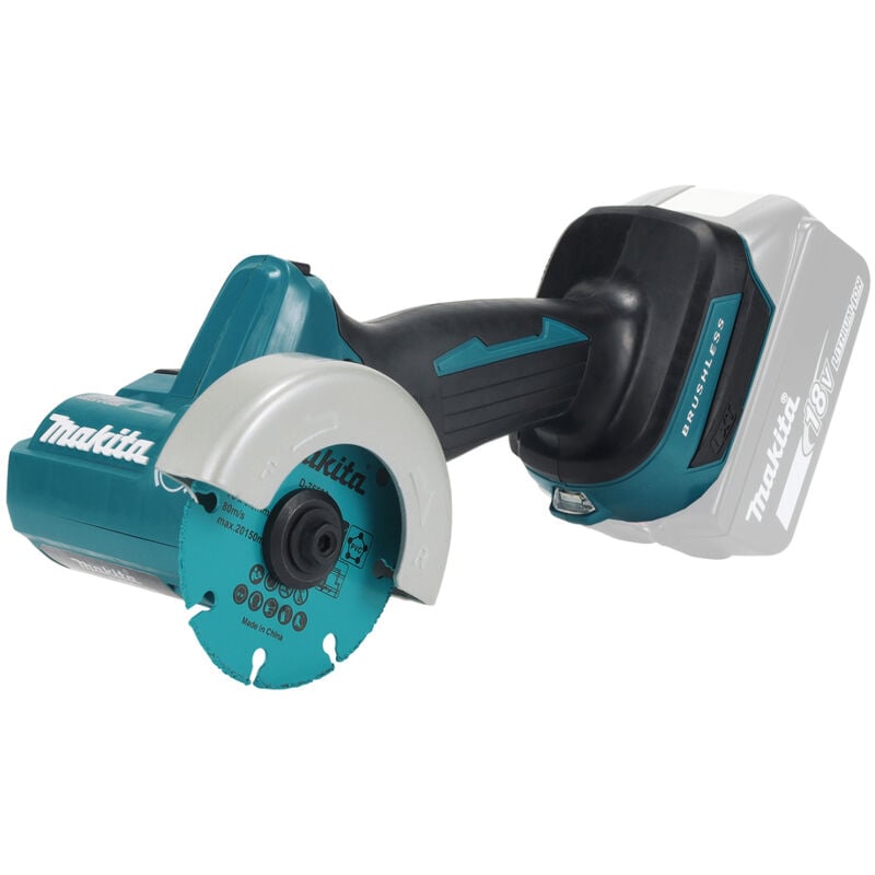 foto del prodotto smerigliatrice angolare a batteria makita dmc300z, 18v senza batteria e caricabatterie in scatola