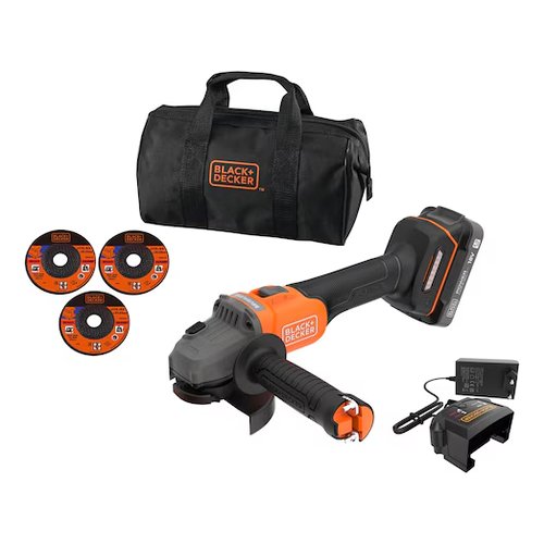 foto del prodotto smerigliatrice angolare batteria black decker bcg6l8d1s powerconnect
