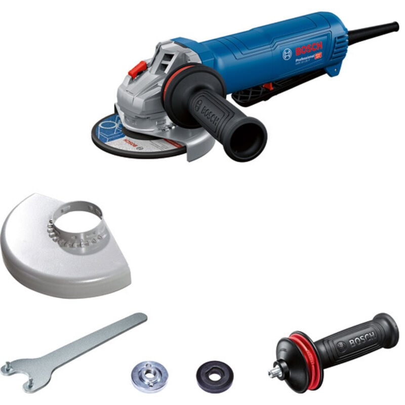 foto del prodotto smerigliatrice angolare bosch gws 12 125 p, 125 mm, 1200 watt con interruttore protection