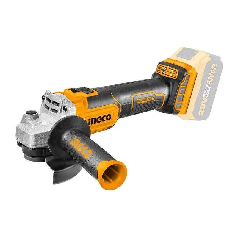 foto del prodotto smerigliatrice angolare brushless a batteria 20v ingco velocit regolabile nuda