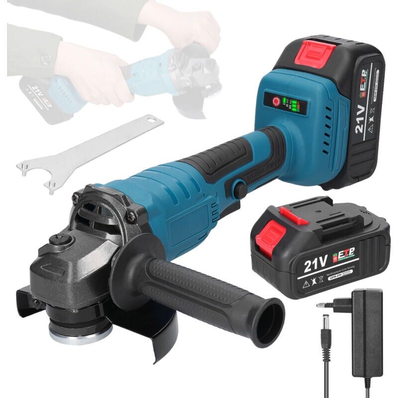 foto del prodotto smerigliatrice angolare brushless m14 21v 125mm per piastrelle, legno, acciaio