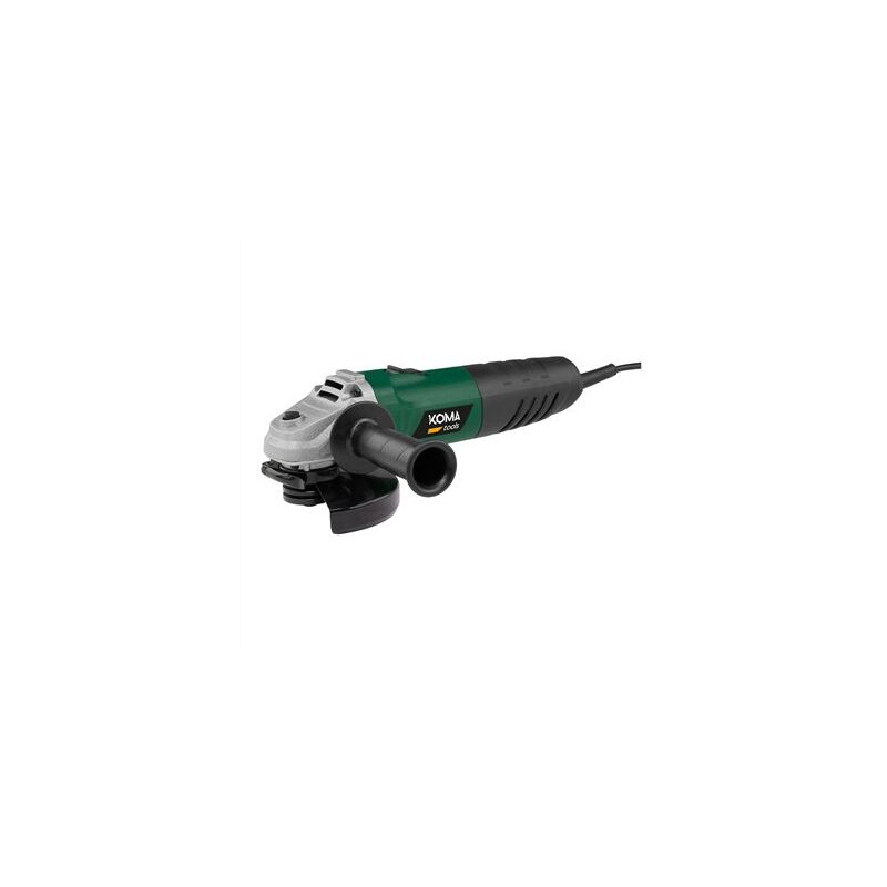 foto del prodotto smerigliatrice angolare con impugnatura multiposizione antiscivolo 710w 11000 rpm 125x285x130mm koma tools