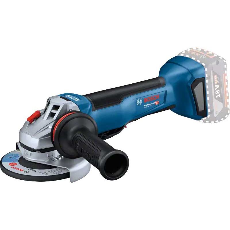 foto del prodotto smerigliatrice angolare da 125 mm gws 18v 10 p professional bosch senza batteria 06019j4102