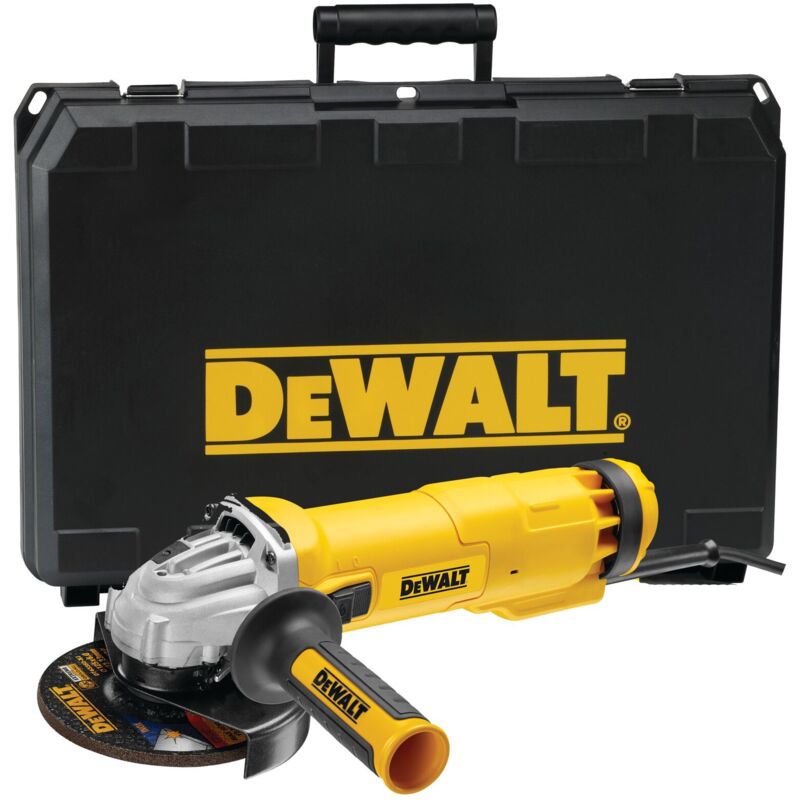 foto del prodotto smerigliatrice angolare dewalt 125 mm 1400 watt dwe4237k qs con valigetta di trasporto