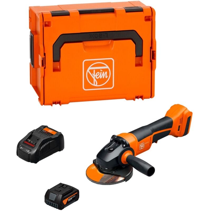 foto del prodotto smerigliatrice angolare fein ccg 18-125-10 pd as (1 x 5,0 ah + gal1880cv + l-boxx 238)