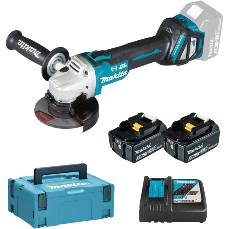 foto del prodotto smerigliatrice angolare makita lxt dga513rtj