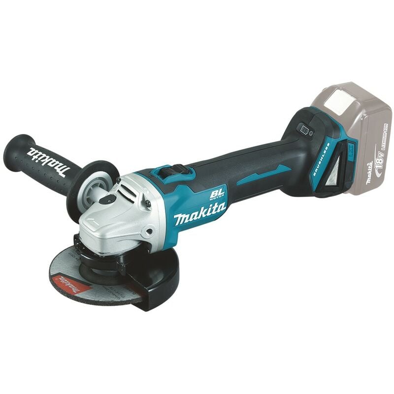 foto del prodotto smerigliatrice angolare senza spazzole 125 mm 18 v li ion makita dga506z prodotto singolo 