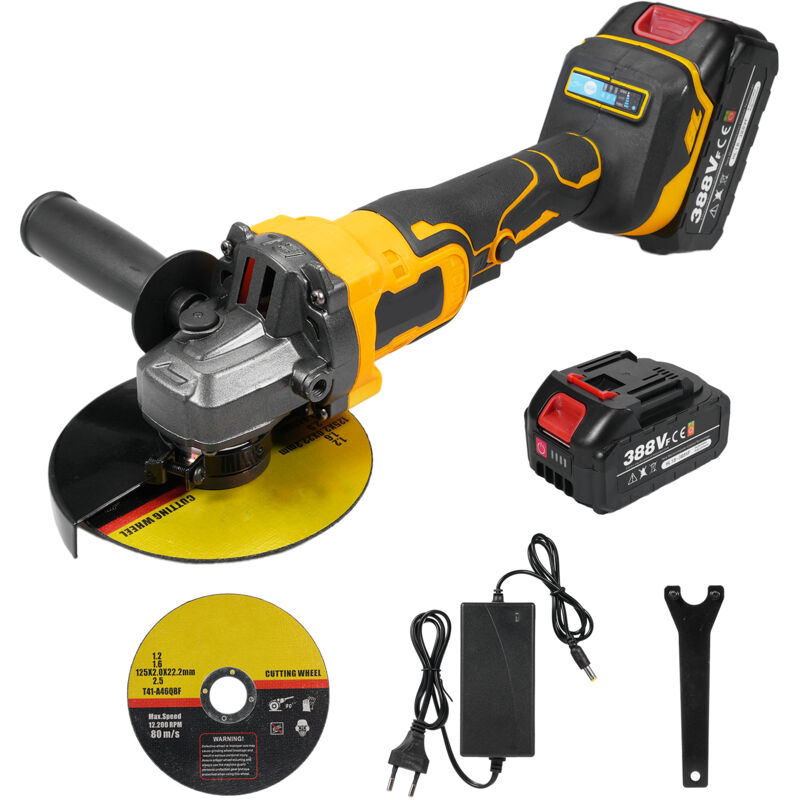 foto del prodotto smerigliatrice angolare smerigliatrice angolare a batteria 18v 10000 giri min potente motore brushless per taglio lucidatura con impugnatura