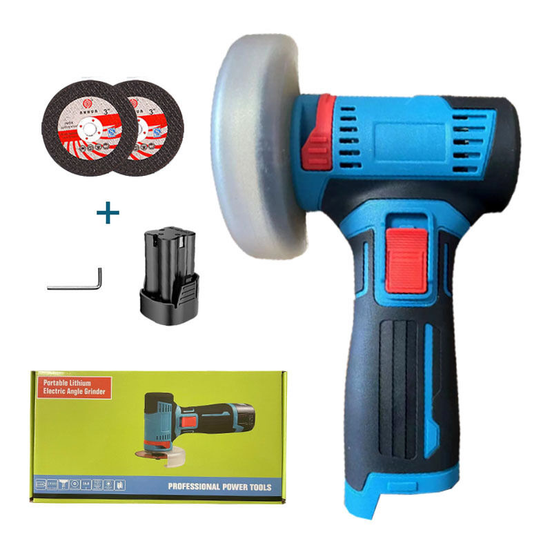 foto del prodotto smerigliatrice angolare threeh, lucidatrice, utensile da taglio da 12 v, motore di lucidatura portatile con 1 batteria, disco da 2 pollici per il