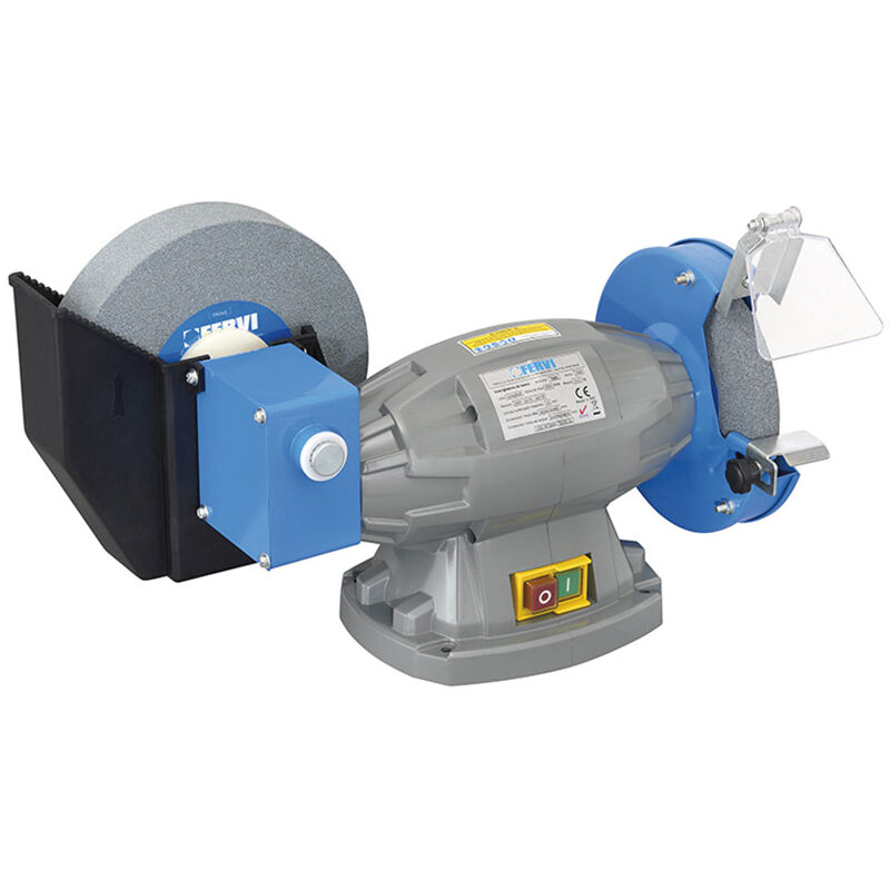 foto del prodotto smerigliatrice combinata da banco fervi s503 230 v 50 hz 0.40 kw gr80