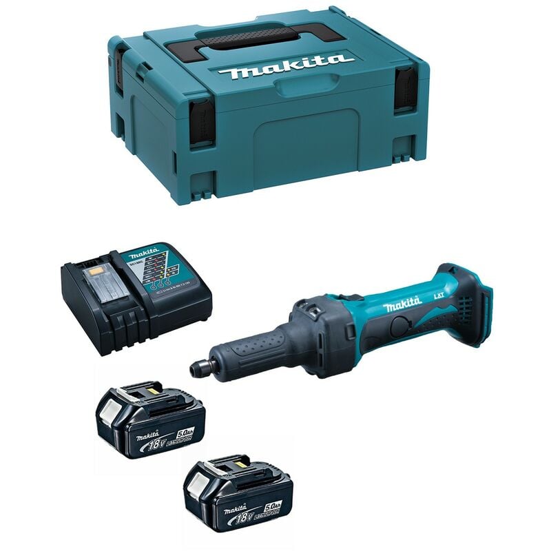 foto del prodotto smerigliatrice diritta makita dgd800rtj 2 x 5,0 ah dc18rc makpac 2 
